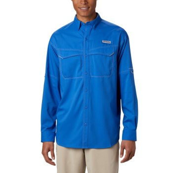 Columbia Overhemd Heren, PFG Low Drag Offshore Long Sleeve Blauw, 78YENOQRF